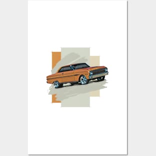 1963 Ford Falcon Sprint - Abstract Posters and Art